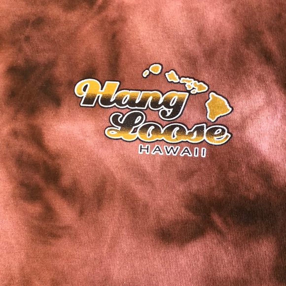 Alstyle Hawaiian Boho Hang Loose Kick Back Hippie Streetwear Tie Dye Shirt Sz M - Picture 7 of 11